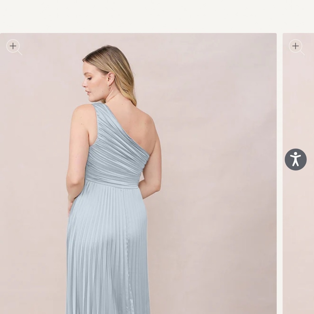 Revelry One-Shoulder Sky Blue Dress